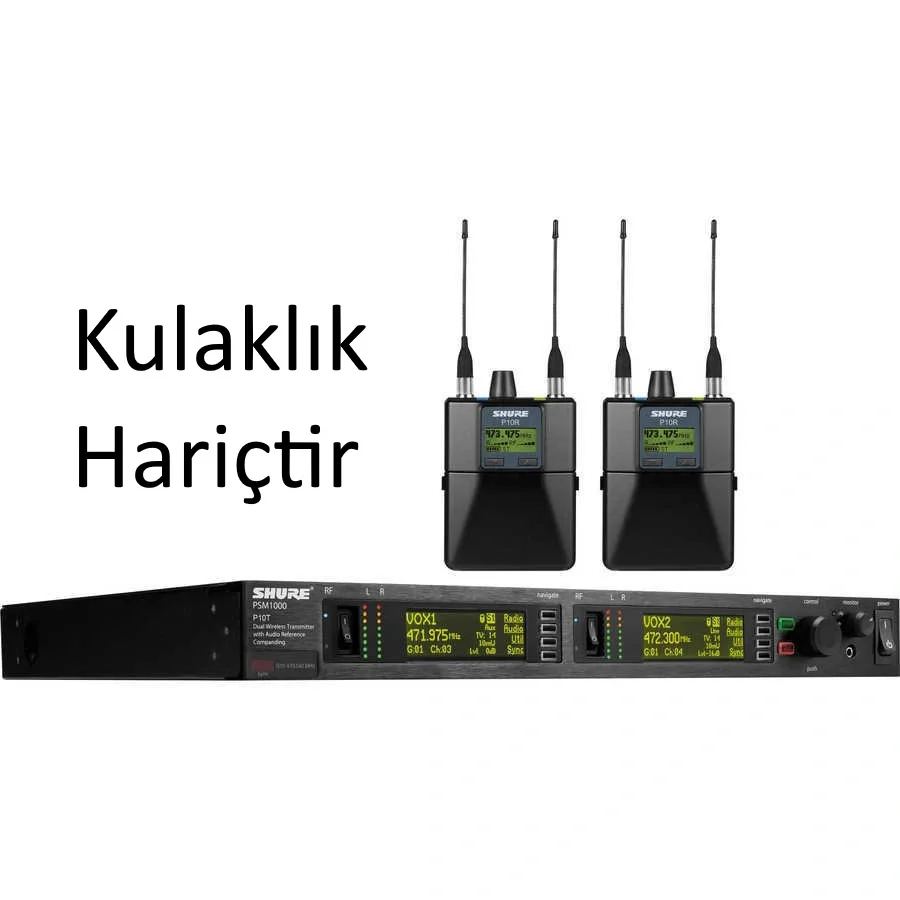 SHURE PSM 1000 Kablosuz in-Ear Monitör Seti (Kulaklık İlave Ediniz)