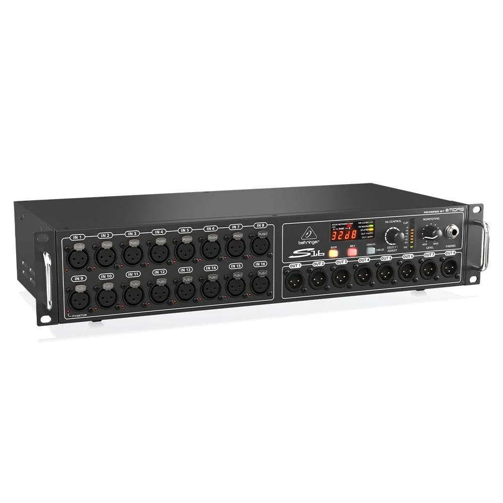Behringer S16 Dijital Stagebox, Snake, 16 in 8 Out