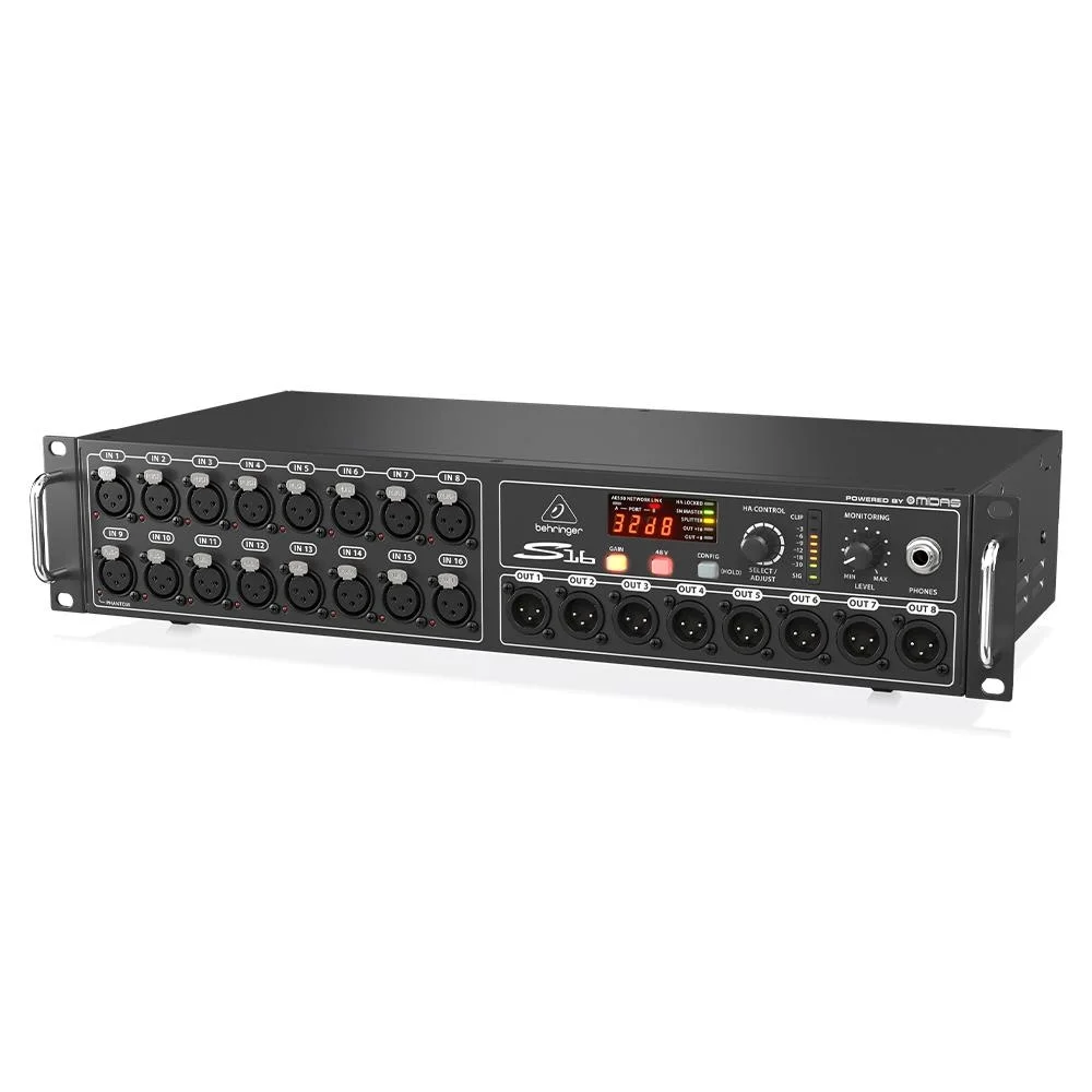 Behringer S16 Dijital Stagebox, Snake, 16 in 8 Out