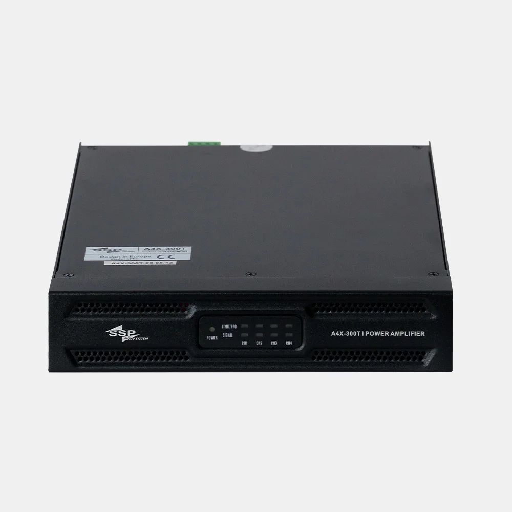 SSP A4X-300T Power Amplifikatör, 4x300W 4-ohm 100V