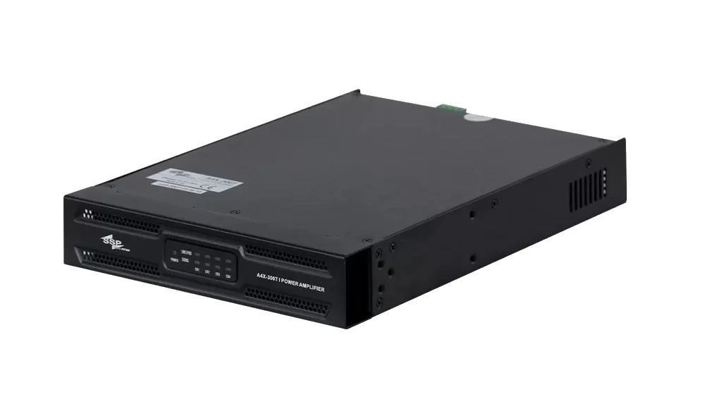 SSP A4X-300T Power Amplifikatör, 4x300W 4-ohm 100V