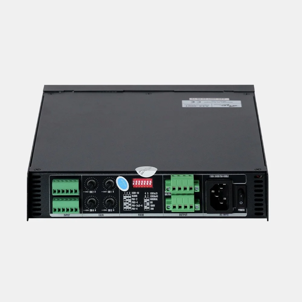 SSP A4X-300T Power Amplifikatör, 4x300W 4-ohm 100V