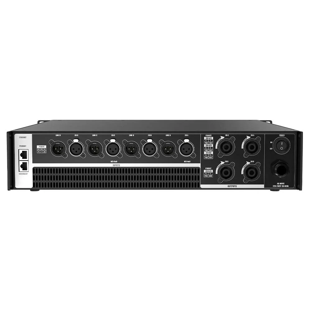 Audiocenter D4.10K 4x3000W DSP Power Amplifikatör
