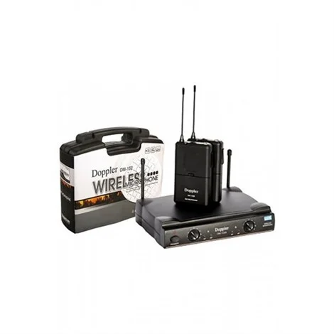 DOPPLER DM-152B Çift Yaka Kablosuz Mikrofon Seti