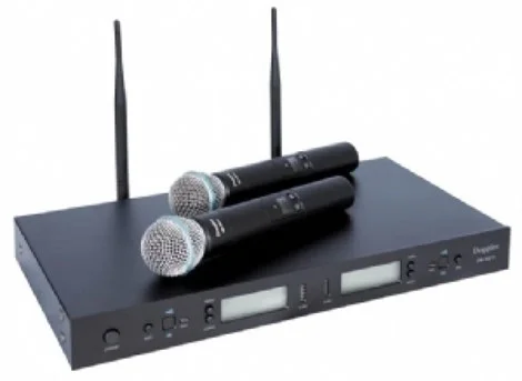DOPPLER DM-502H 2 Mikrofonlu El Tipi Kablosuz Mikrofon Seti 16-kanal