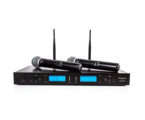 DOPPLER DM-702H Çift El Tipi Kablosuz Mikrofon Seti 16-kanal