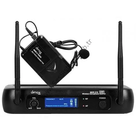 Denox MDR-210 YAKA Tek Yaka Kablosuz Mikrofon Seti