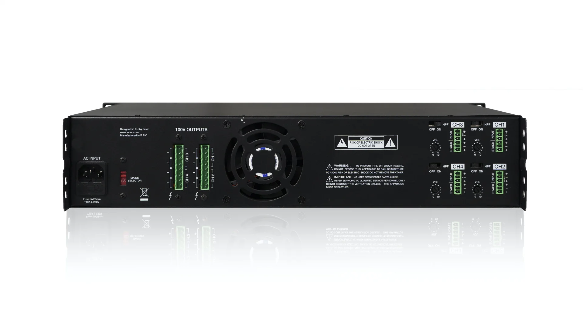 ECLER EHSA4-500 Power Amplifikatör 4x500W/100V