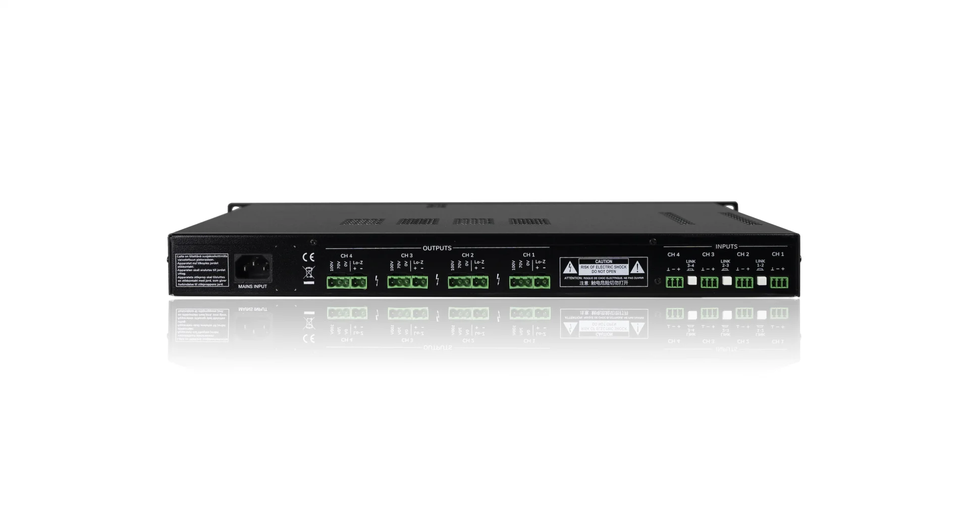 ECLER EHSA4-60 Power Amplifikatör 4x60W/70V/100V