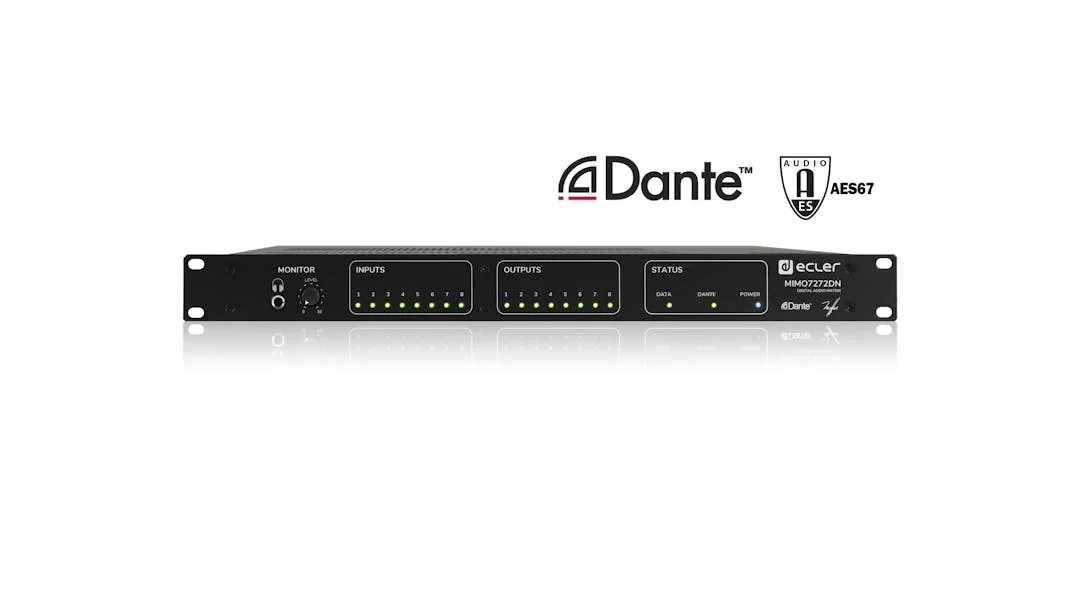 Ecler MIMO7272DN 72x72 Dijital Matrix Dante™ AES67