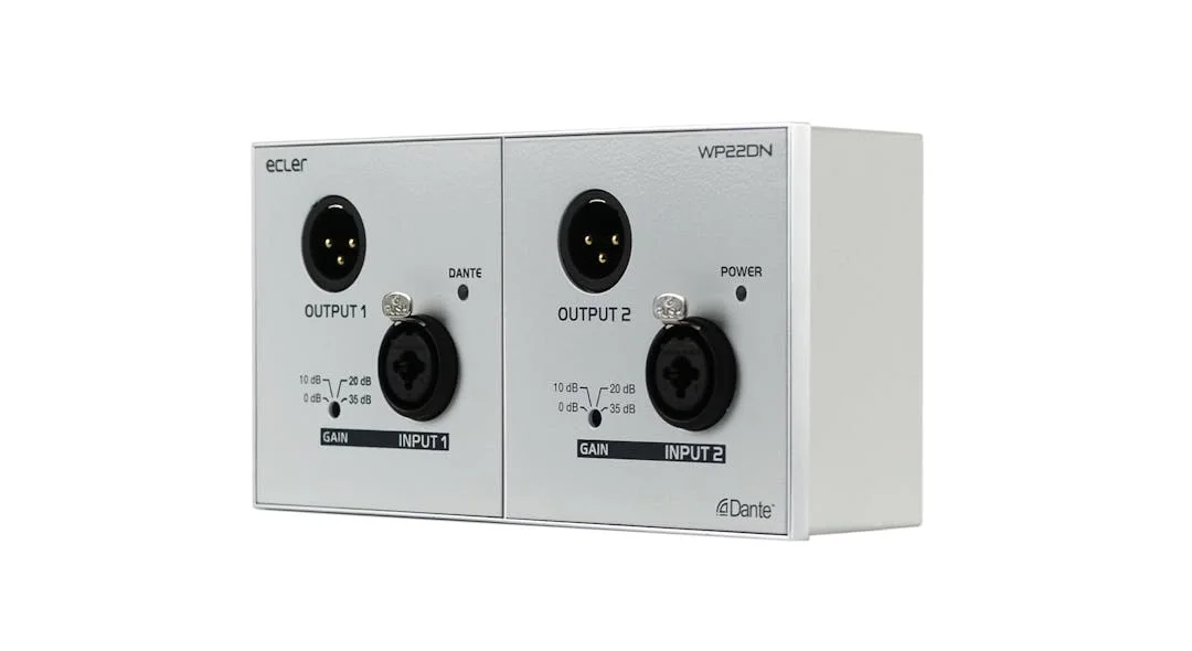 Ecler WP22DN 2x2 Dante™ AES67 PoE Çiftli Conventer Dönüştürücü