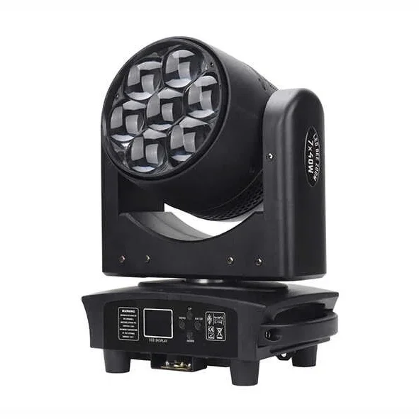 Lexence LX-740Z Mini 7x40W RGBW Led Zoom Moving Head Light