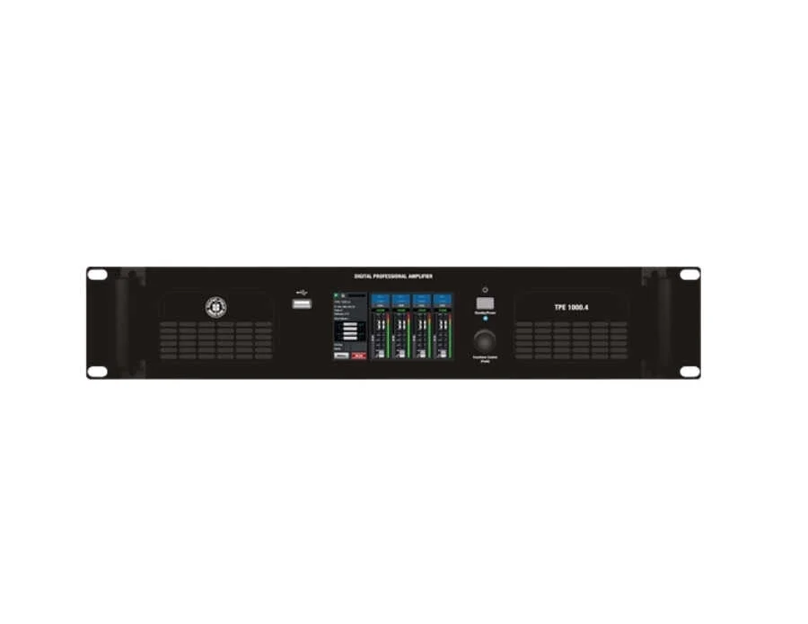 Topp Pro TD-1000.4 DSP 4 Kanal Power Amplifikatör 3600W (4x900W) 4-ohm Siyah (Adet)