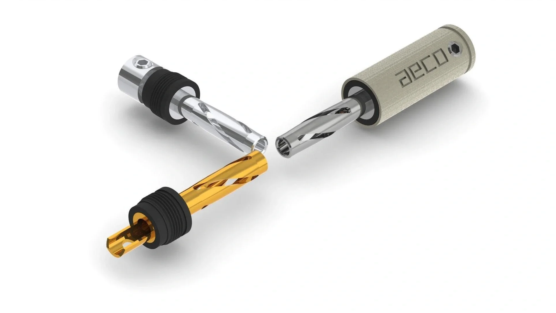 AECO ABP 1111R Rhodium Banana Plug 4 Adet Fiyatıdır