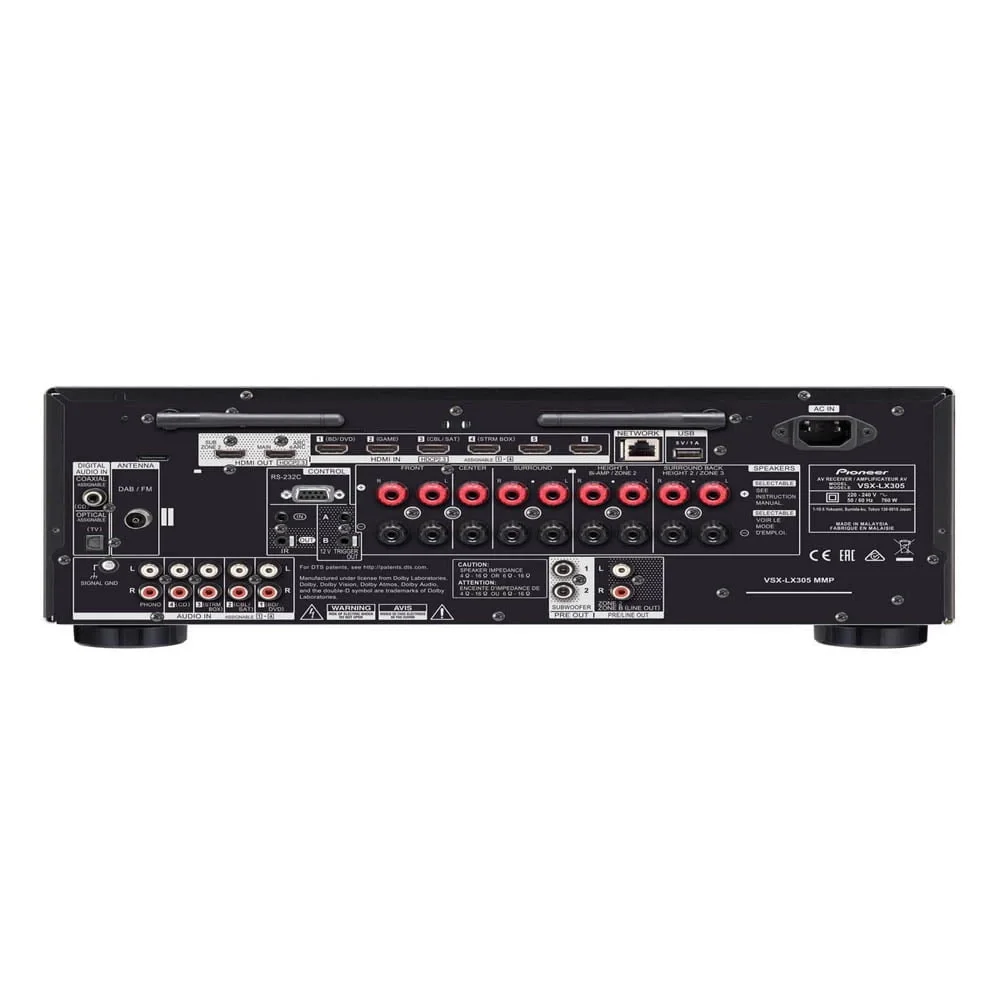 Pioneer VSX LX305 100 Watt 9.2 Kanal Ev Sİnema Amplifikatörü