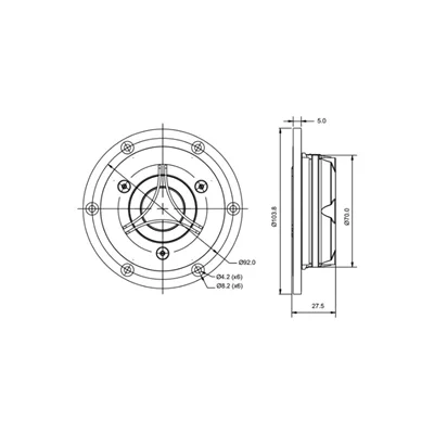 SB Acoustics SATORI TW29TXN-B-8 Tweeter