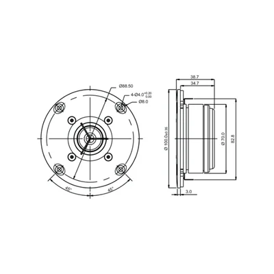 SB Acoustics SB26CDC-C000-4 Seramik Tweeter
