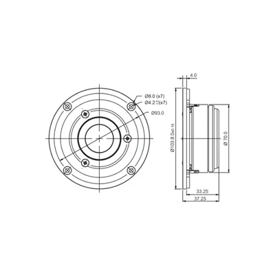 SB Acoustics SB29RDAC-C000-4 Tweeter