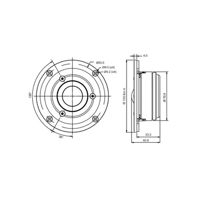 SB Acoustics SB29SDAC-C000-4 Tweeter