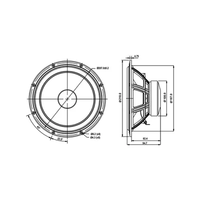 SB Acoustics SB20PFCR30-8 Kağıt Woofer