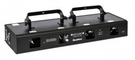 Eclips QUATTRO Efekt Lazer, 4 Gözlü Rgby, Dmx/Auto/Ses Kontrol, Tünel Efektli