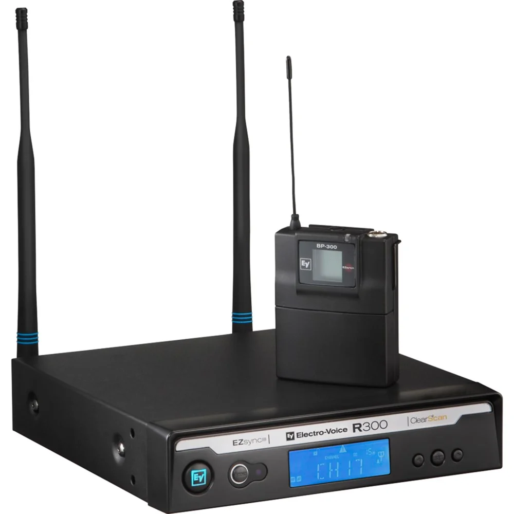 Electro-Voice R300L Yaka Tipi Kablosuz Mikrofon Seti (A/B/E Band)