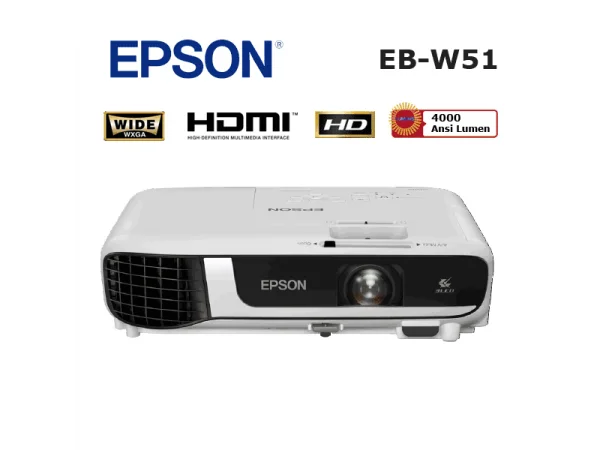 ***üretilmiyor*** Epson EB-W51 4000 Ansi Projeksiyon, 3 Lcd, HD, 1280x800, 12000 Saat