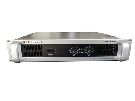 Euroclub PRO X6000 Power Amplifikatör 2x1400W/4 ohm (üretilmiyor)