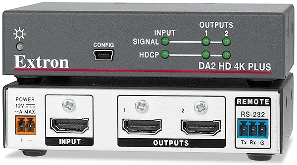 Extron DA2 HD 4K PLUS Serisi 4K/60 HDMI Dağıtım Amplifikatörleri