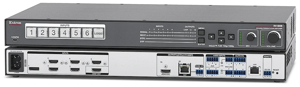 Extron IN1806 6 Girişli 4K/60 Kusursuz Sunum Switcher