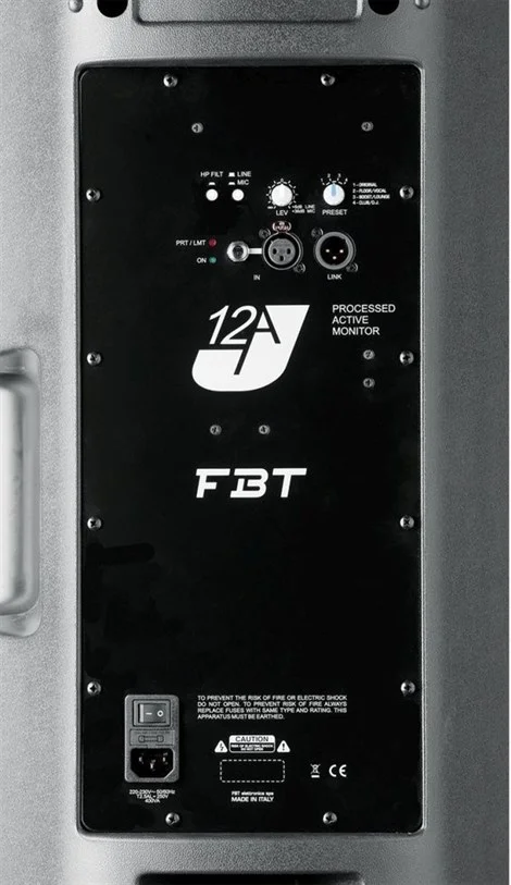 FBT J 12A | 2-yollu Aktif Hoparlör - 12" + 1" - 350Wrms+100Wrms