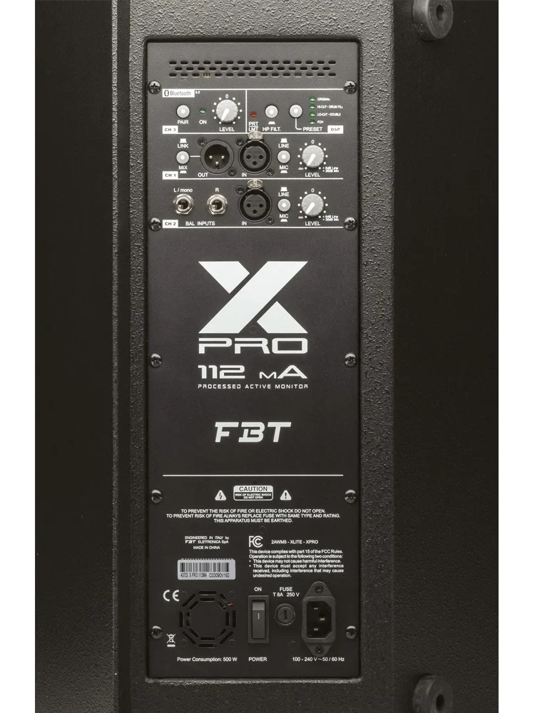 FBT X-PRO 112MA | 2-yollu Bass reflex Aktif Monitor - 12" + 1" - 1200Wrms - 80° -
Plywood cab
