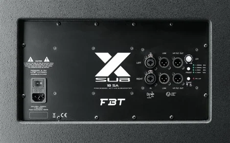 FBT X-SUB 118SA | Bass reflex Aktif Subwoofer - 18" - 1200Wrms -Plywood cab