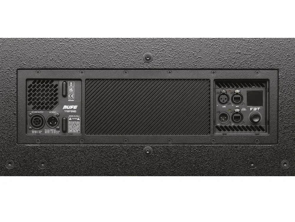 FBT MUSE 118FSN | Cardioid-Arrayable Flyable Aktif Subwoofer -1x18'' -1600Wrms(front version) - INFINITO Network