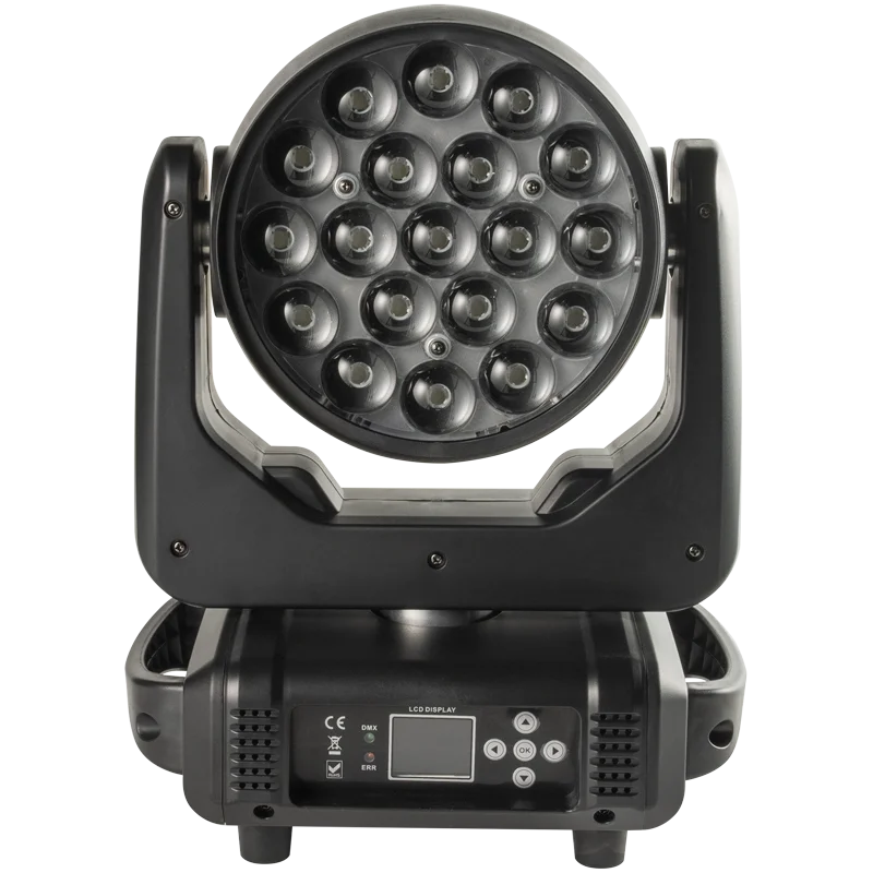 Flash Lighting MH-BEAM WASH LED 19x15W ZOOM Movinghead Wash Spot
