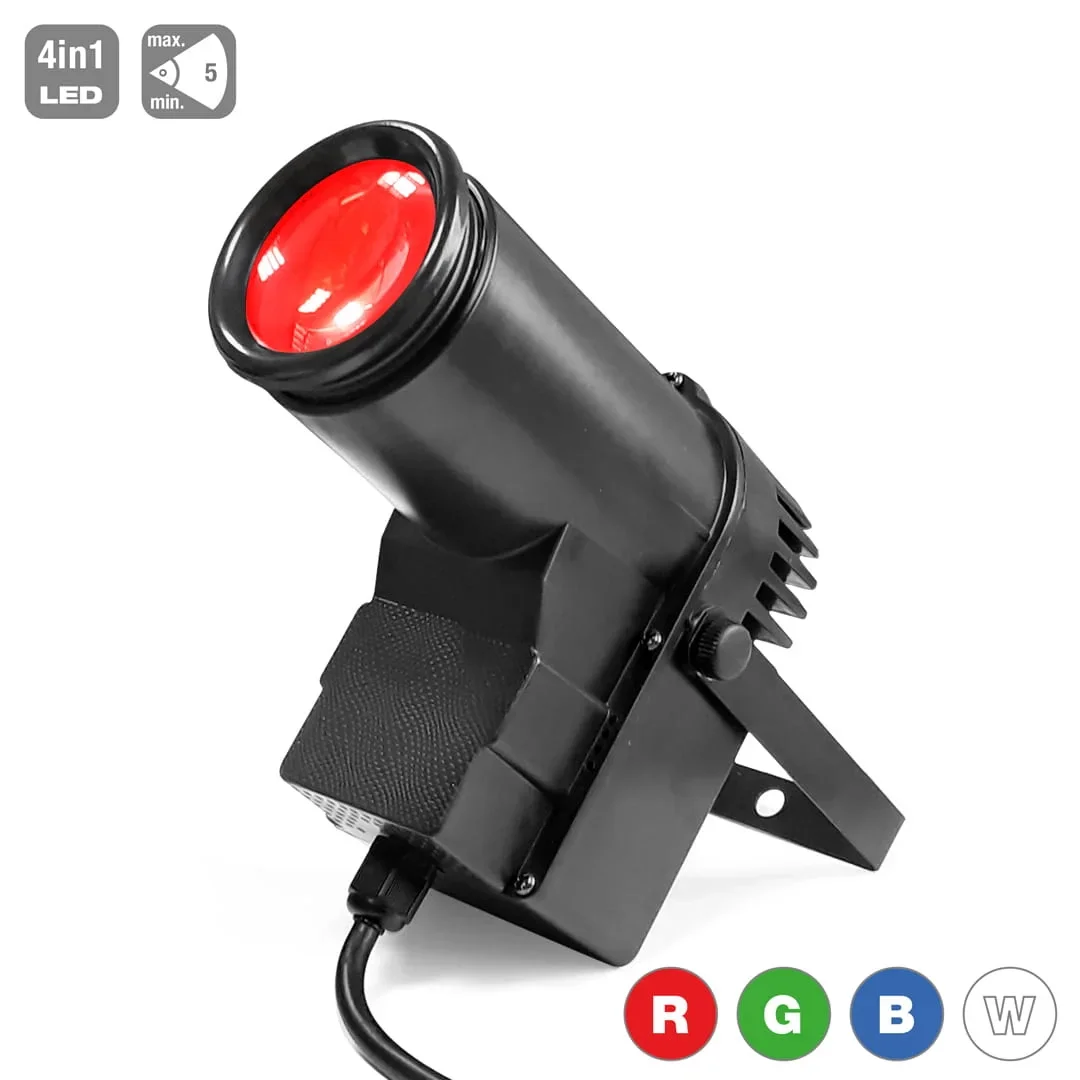 Flash Lighting Led Pin Spot 12W RGBW 4in1 CREE DMX V.II (F7300237)