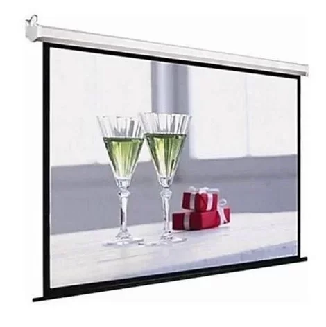 Fonscreen 600x400 cm. Motorlu Projeksiyon Perdesi | M1 Sertifikalı | Bordürlü | Işık Geçirmez