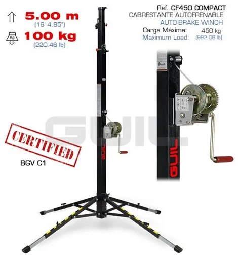 GUIL ELC503G 5,00 mt. Yükseklik 100 Kg. Kapasiteli, Truss Lifti
