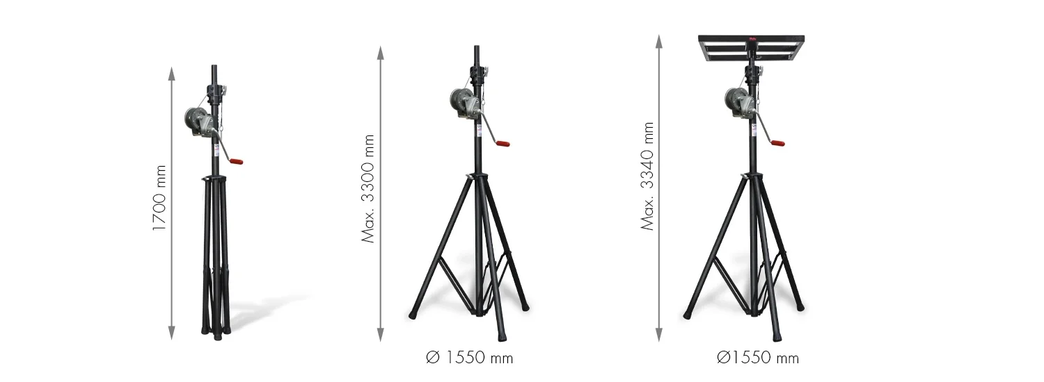 GUIL ELC700 3,30 mt Yükseklik, 85 Kg Kapasiteli Truss Lifti