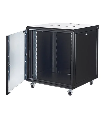 GUNKO ELGR16U6060BL131 16U 19" Dikili Tip Tekerli Rack Kabinet Siyah 60x60cm