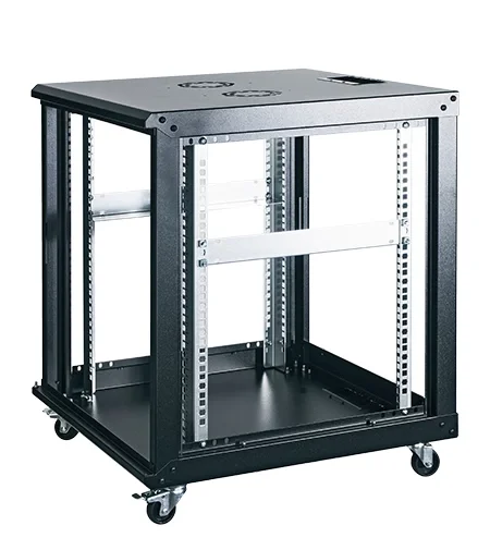 GUNKO ELGR26U6060BL131 26U Dikili Tip Tekerli Rack Kabinet Siyah 60x60cm
