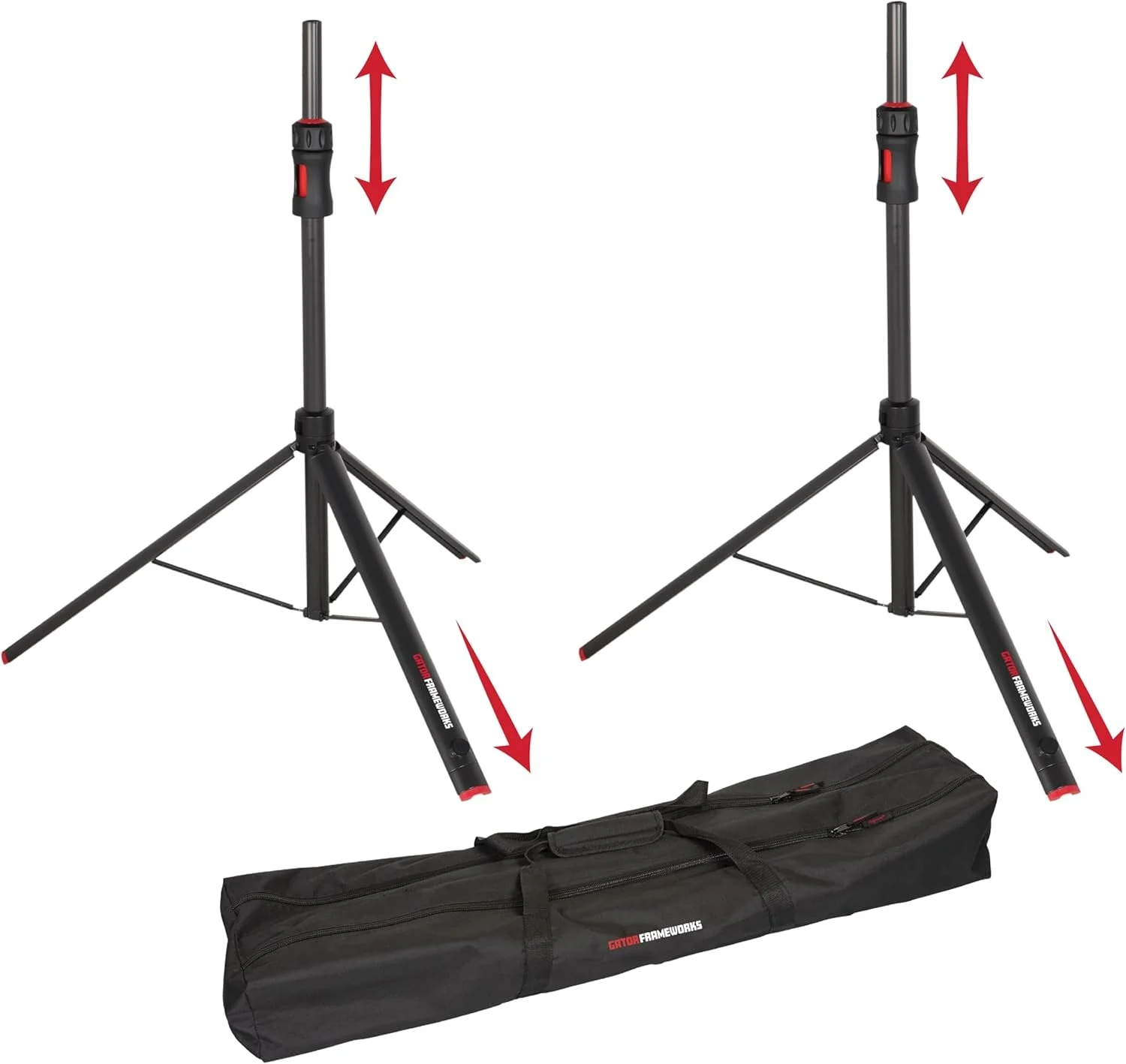Gator GFW-ID-SPKRSET Premium ID Seri, Pistonlu PRO Kabin Standı 2'li Set