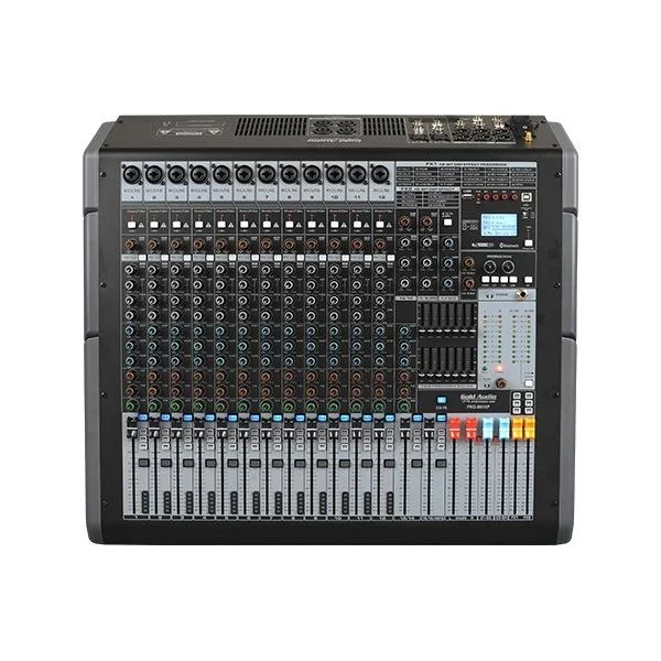 Gold PRO-M 616P 16-kanal Powermixer 2x1000W, Çift Efekt, Bluetooh