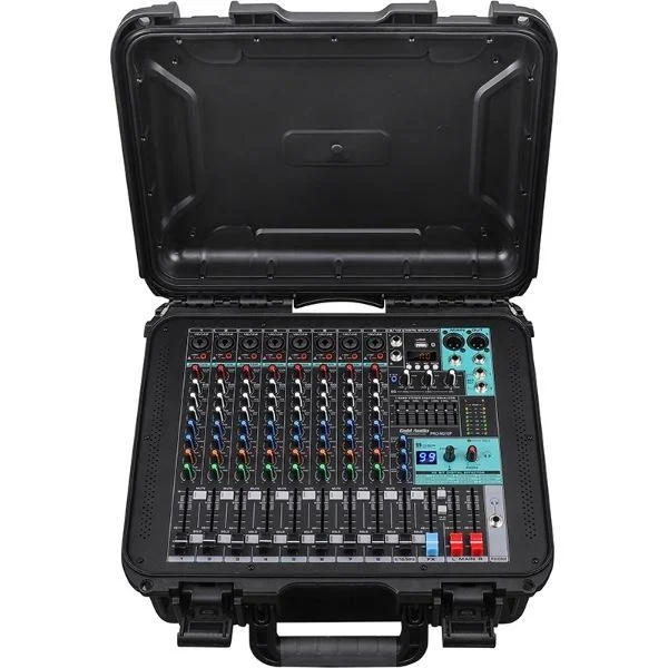Gold Audio PRO-M 210P | 10-kanal Powermixer | 2x350W, Bluetooh, USB Kayıt, Case ile