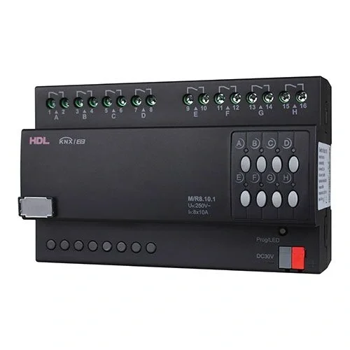 HDL M/R8.10.1 KNX 8-kanallı 10A Yüksek Güçlü Anahtarlama Aktüatörü