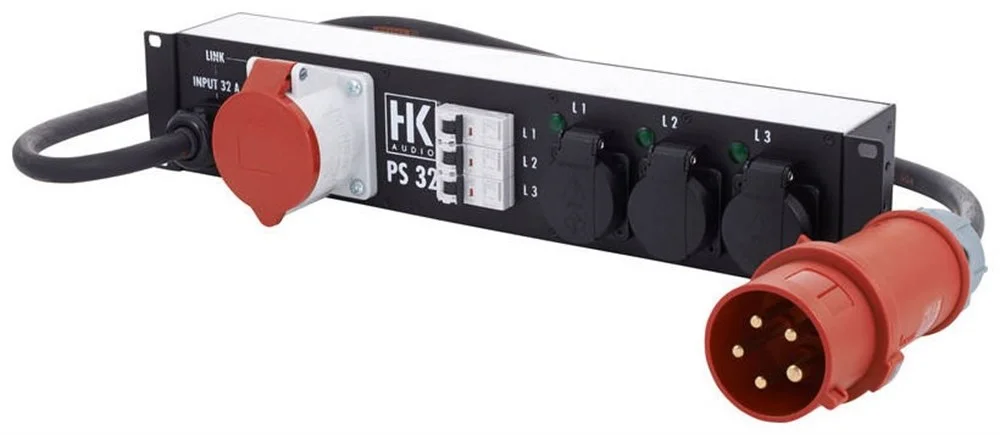 Hk Audio Ps32 Power Distributor, 3X16A, 19"/2U