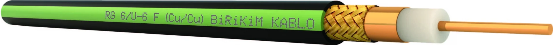 IVOX RG 6/U-6 F (Cu/Cu) 75 Ohm Koaksiyel Anten Kablosu