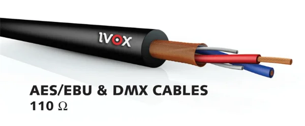 IVOX VD 426 DMX Kablosu 5-pin uyumlu 4x0,22mm. 110-ohm