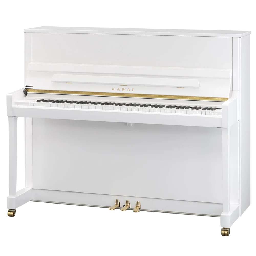 KAWAI K-300 WH/P 122 CM Parlak Beyaz Duvar Piyanosu