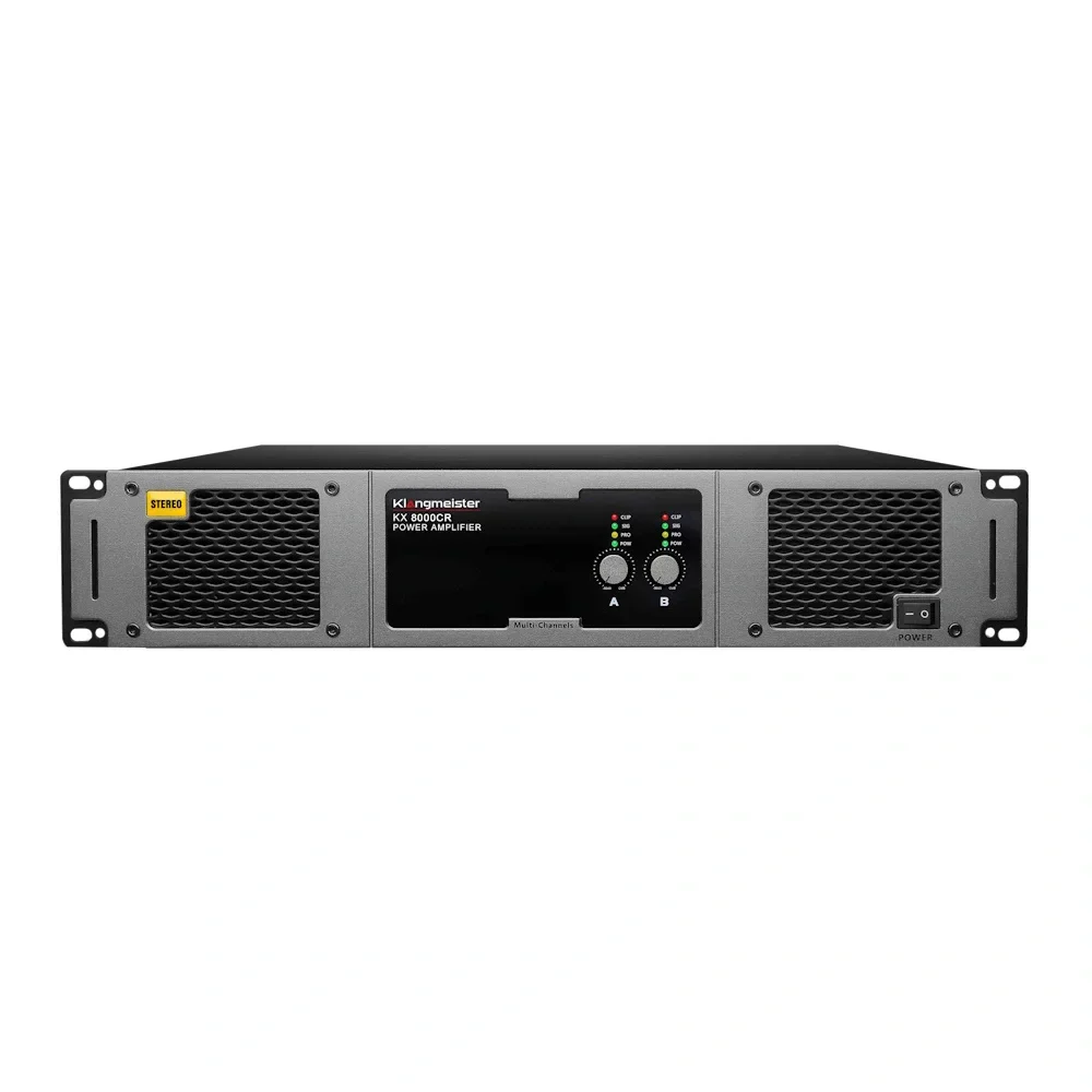 K.Meister KX8000CR 2x1300W/4-ohm H-Class Power Amplifikatör with crossover